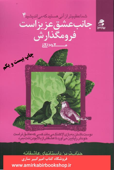 (شما عظيم تر از آني هستيد که ميانديشيد 4)جانب عشق عزيز است فرو مگذارش