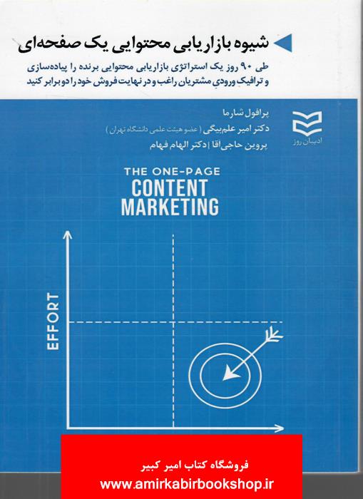 شيوه بازاريابي محتوايي يک صفحه اي